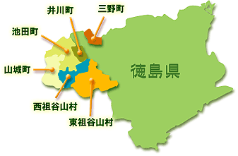徳島県 地図